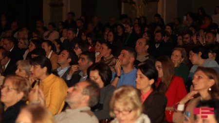 Tbilisidə Leyla Əliyevanın şeirləri əsasında hazırlanmış tamaşanın premyerası keçirilib - FOTO