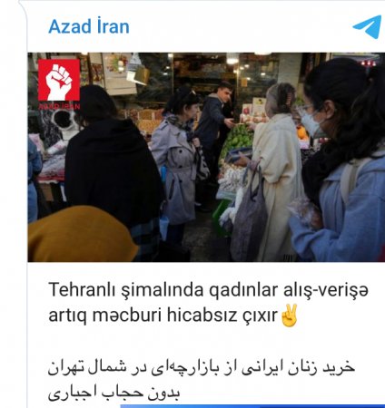 İranlı qadınlar alış-verişə hicabsız çıxırlar - FOTO