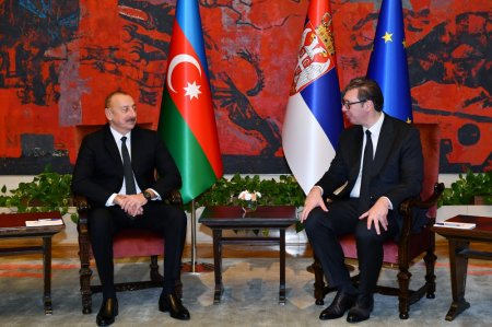 İlham Əliyevin Serbiya Prezidenti Aleksandar Vuçiç ilə təkbətək görüşü olub - FOTO