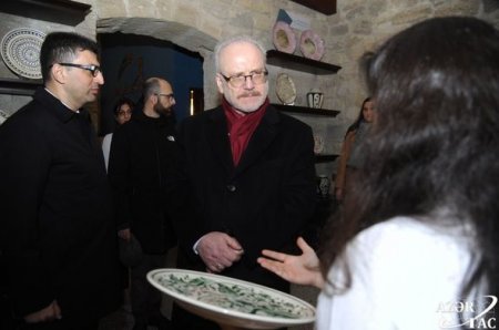 Latviya Prezidenti İçərişəhərdə olub - FOTO
