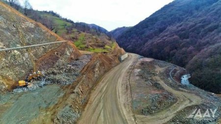 Azərbaycanın inşa edilməkdə olan ən uzun tunelindən yeni GÖRÜNTÜLƏR - FOTO
