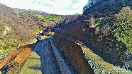 Azərbaycanın inşa edilməkdə olan ən uzun tunelindən yeni GÖRÜNTÜLƏR - FOTO