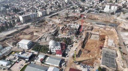 Kahramanmaraşda inşa edilən Azərbaycan məhəlləsindən yeni görüntülər - FOTO