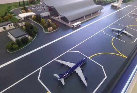 Laçındakı Beynəlxalq Aeroportun maketinin görüntüləri yayılıb