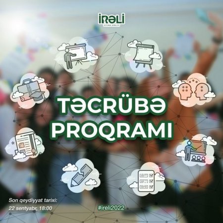 “İrəli” İctimai Birliyi 2022-ci il üzrə növbəti təcrübə proqramını elan edir - FOTO