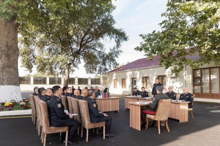 Vilayət Eyvazov Bərdədə qəbul və sıra baxışı keçirib - FOTO