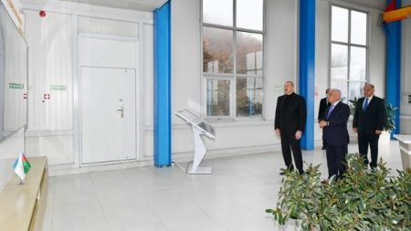 “Oğuz” kiçik su elektrik stansiyaları silsiləsinin açılışı olub - YENİLƏNİB + FOTO