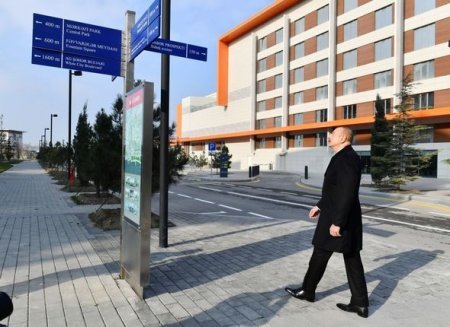İlham Əliyev Ağ Şəhərdə təməlqoyma mərasimində iştirak edib - FOTO