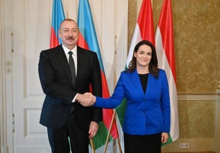 İlham Əliyevin Macarıstan Prezidenti ilə təkbətək görüşü olub