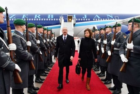 Azərbaycan Prezidenti İlham Əliyev Almaniyada işgüzar səfərdədir - FOTO