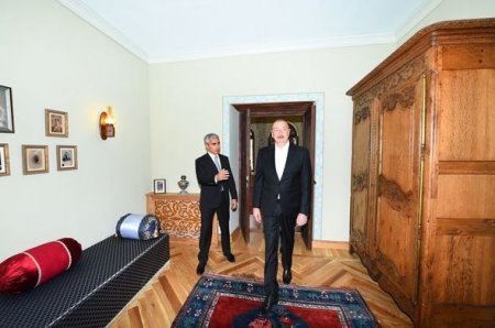 İlham Əliyev və Mehriban Əliyeva Mehmandarovların malikanə kompleksinin açılışında iştirak ediblər - FOTO