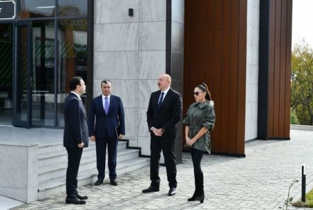 İlham Əliyev və Mehriban Əliyeva İsmayıllıda “DOST EVİ” filialının açılışında