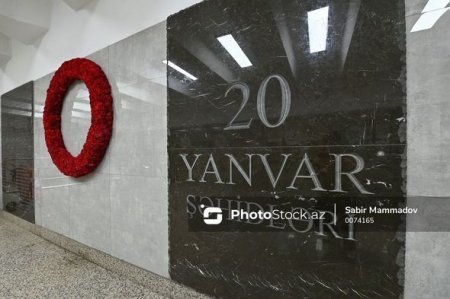 Bir gecədə adı dəyişdirilən, qərənfillərə qərq olunan metronun “20 Yanvar” stansiyası