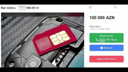 Bakıda ev qiymətinə mobil nömrələr satılır