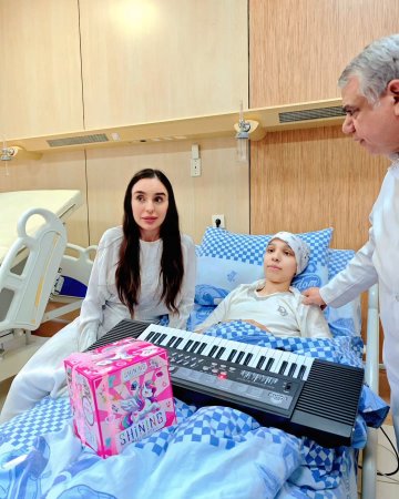 Leyla Əliyeva uşaqları ziyarət etdi- FOTOLAR