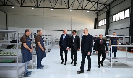 Prezident “PIRSHAGHI” ayaqqabı fabrikinin Laçın filialının AÇILIŞINDA - FOTOLAR